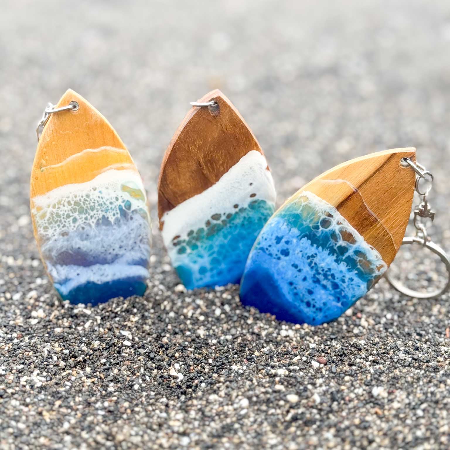 Ocean Surf Board Keychain Large