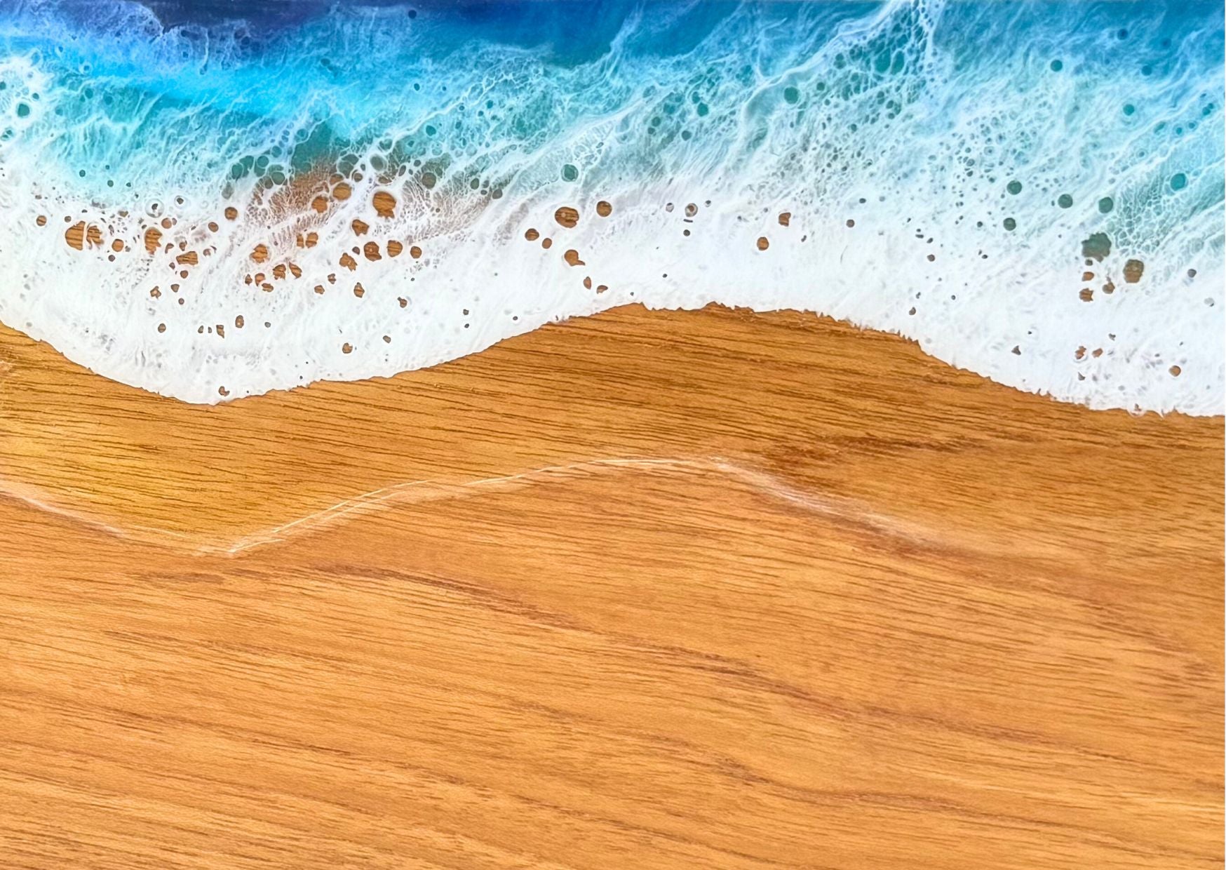 Ocean Resin Art Printed Postcard