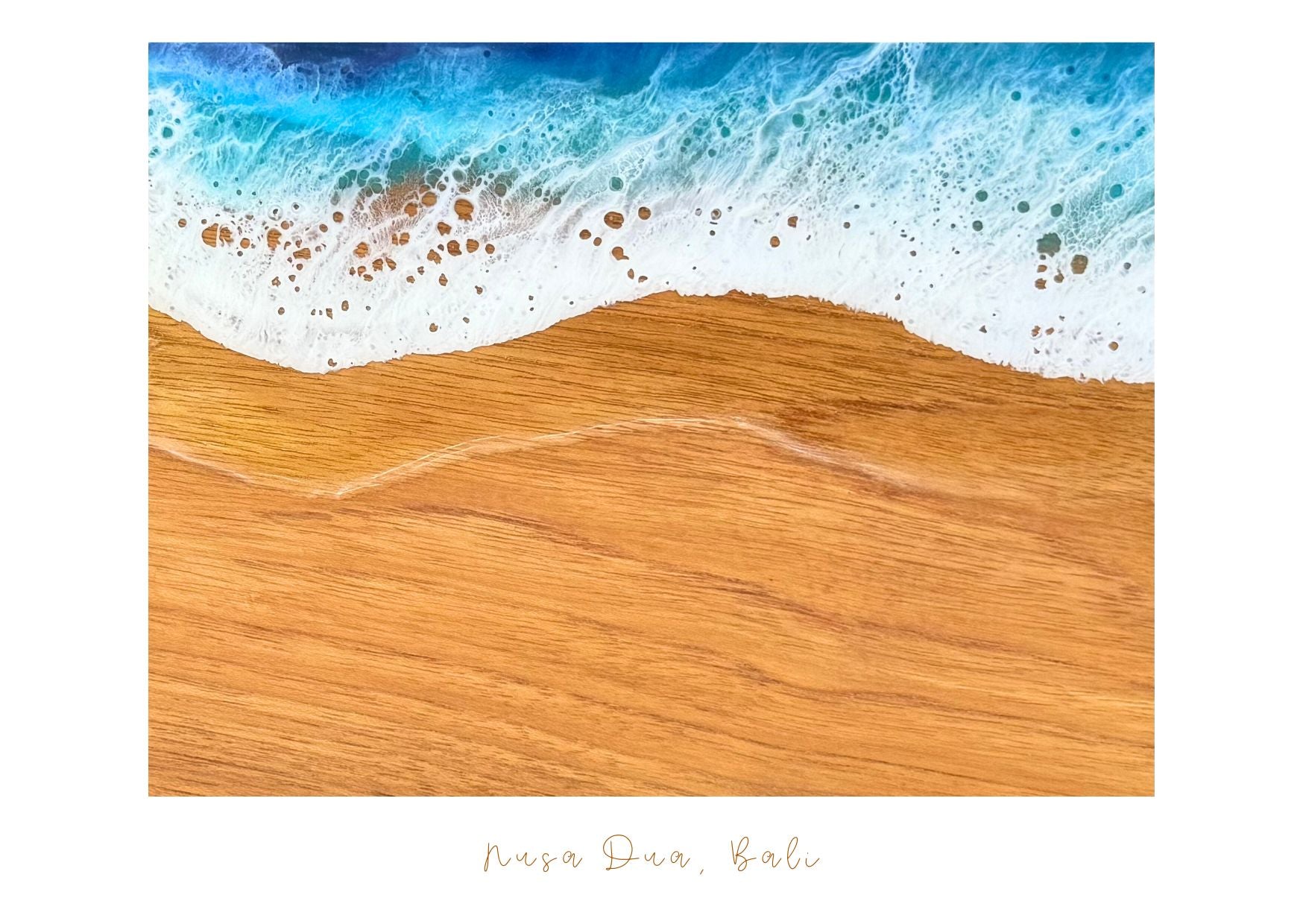 Ocean Resin Art Printed Postcard