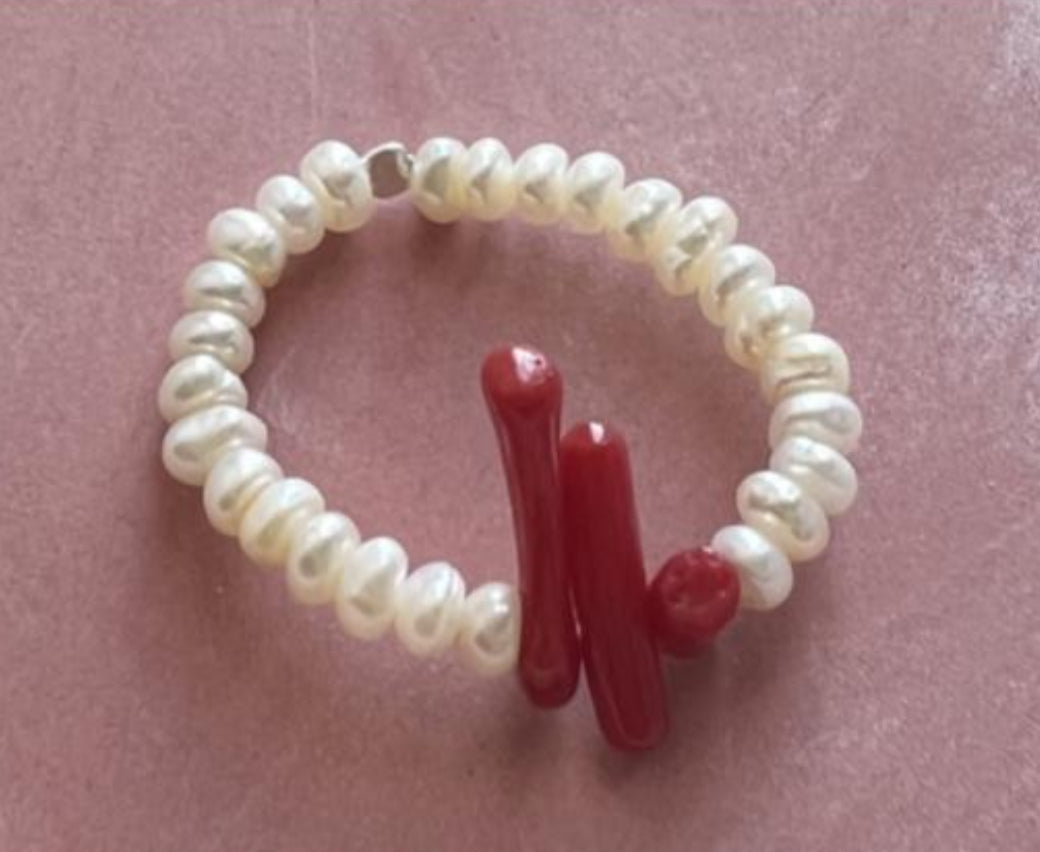 Pearl Naked Elastic Rings