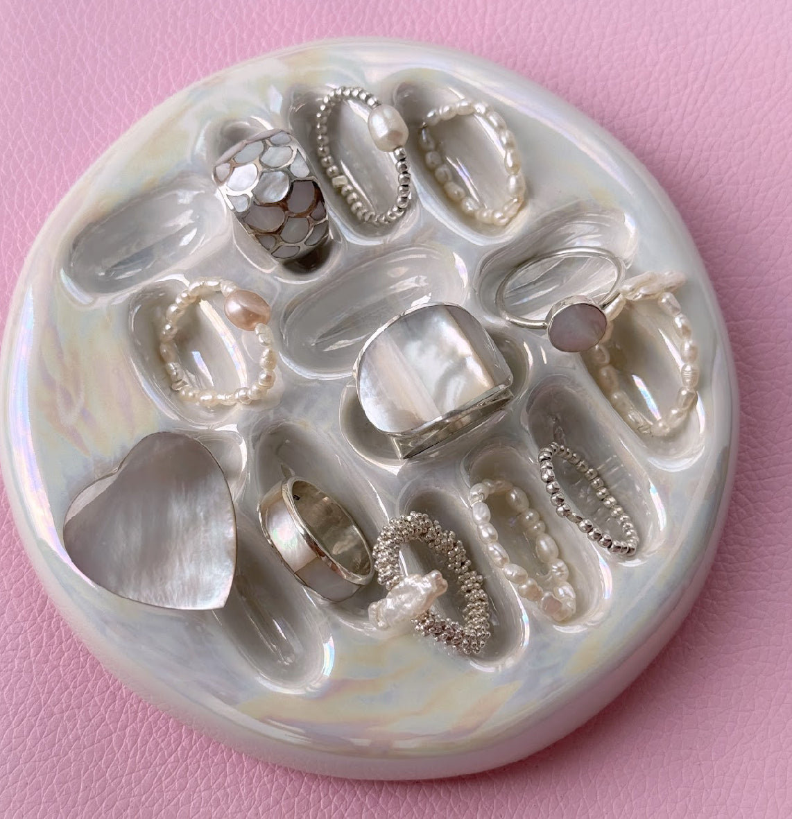 Pearl Naked Ocean Rings