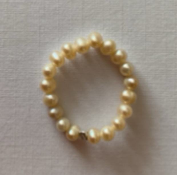 Pearl Naked Elastic Rings