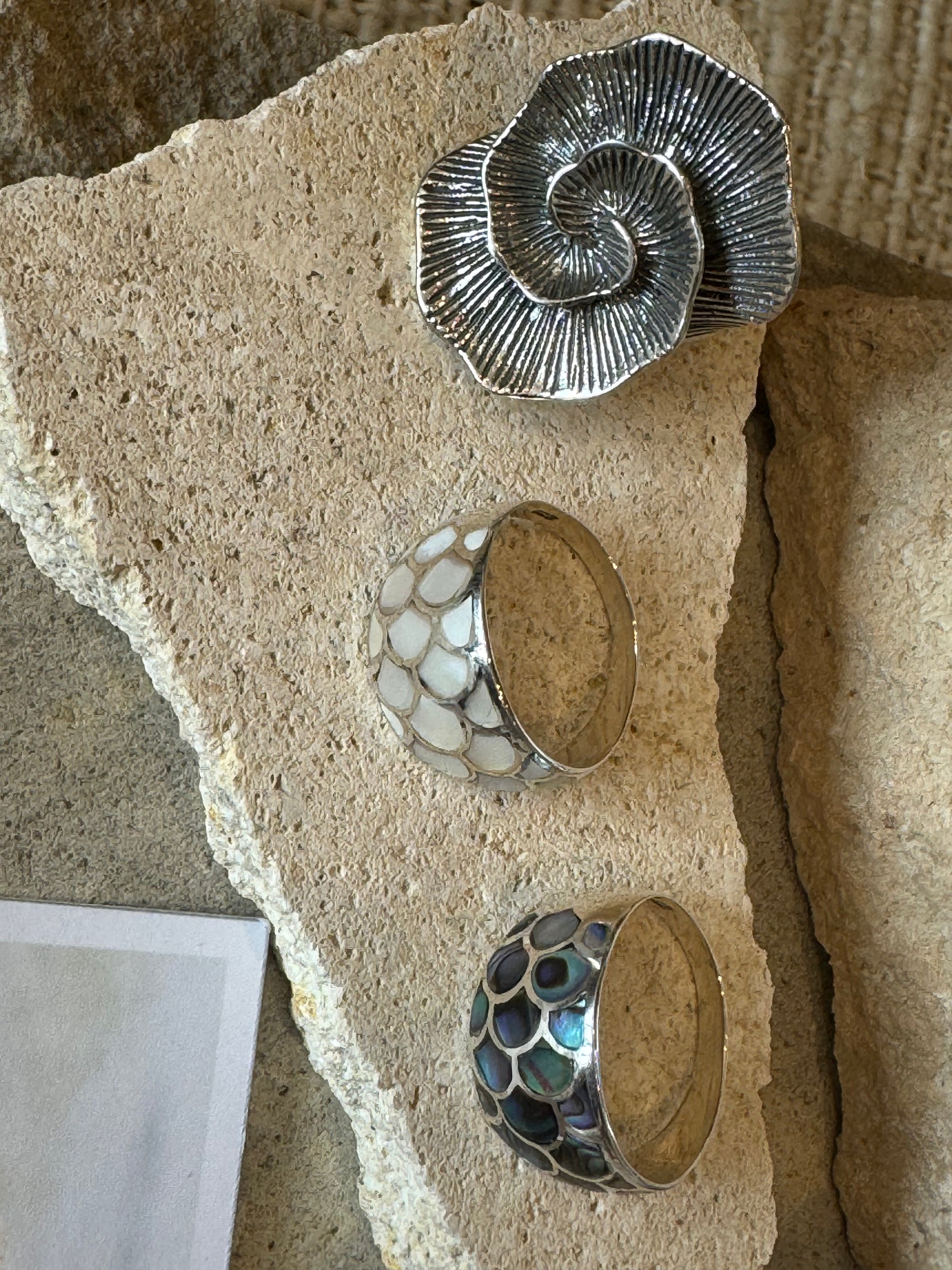 Pearl Naked Ocean Rings