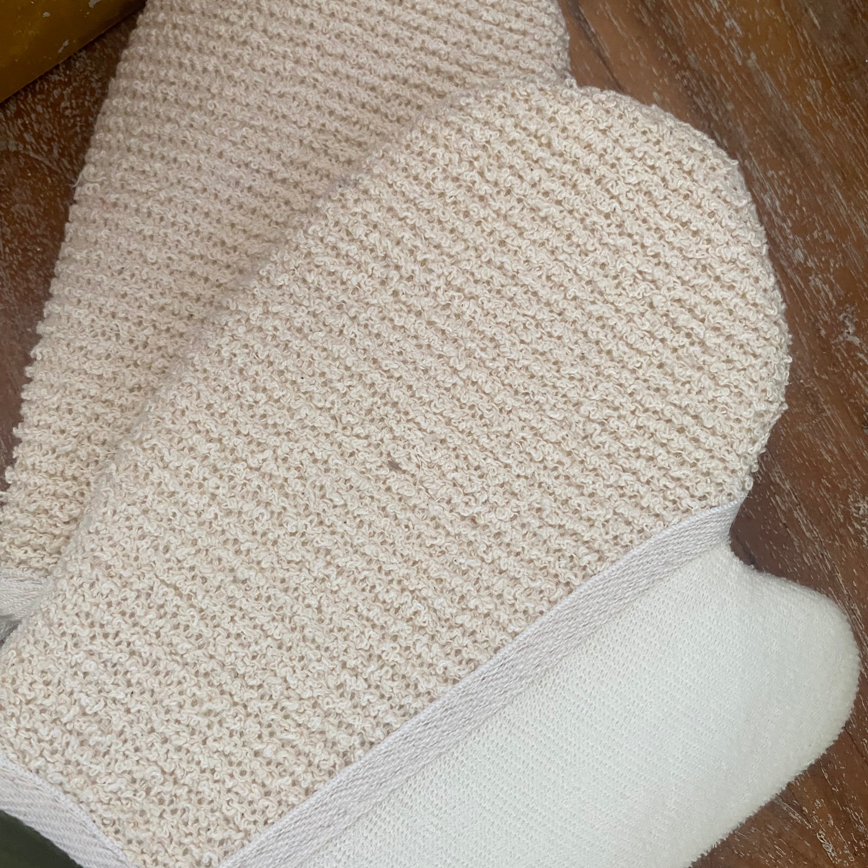 Natural Bath Gloves