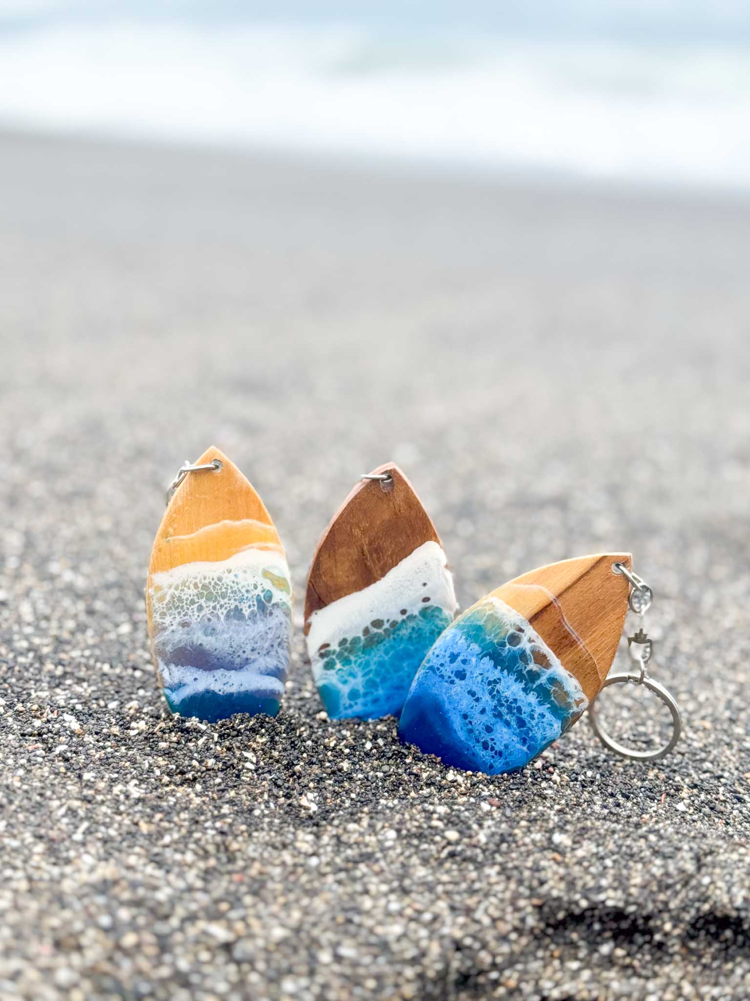 Ocean Surf Board Keychain Large