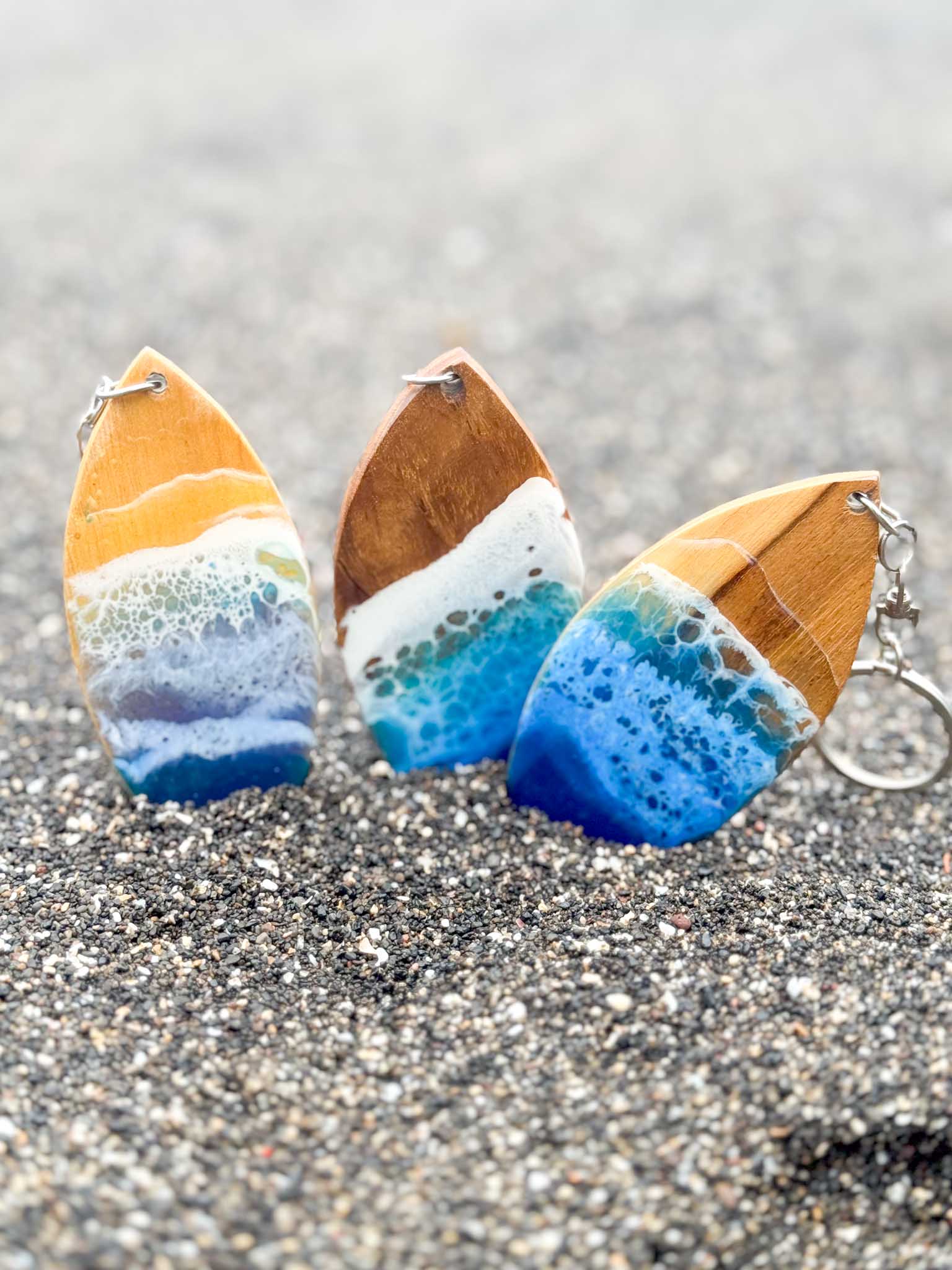 Ocean Surf Board Keychain Large